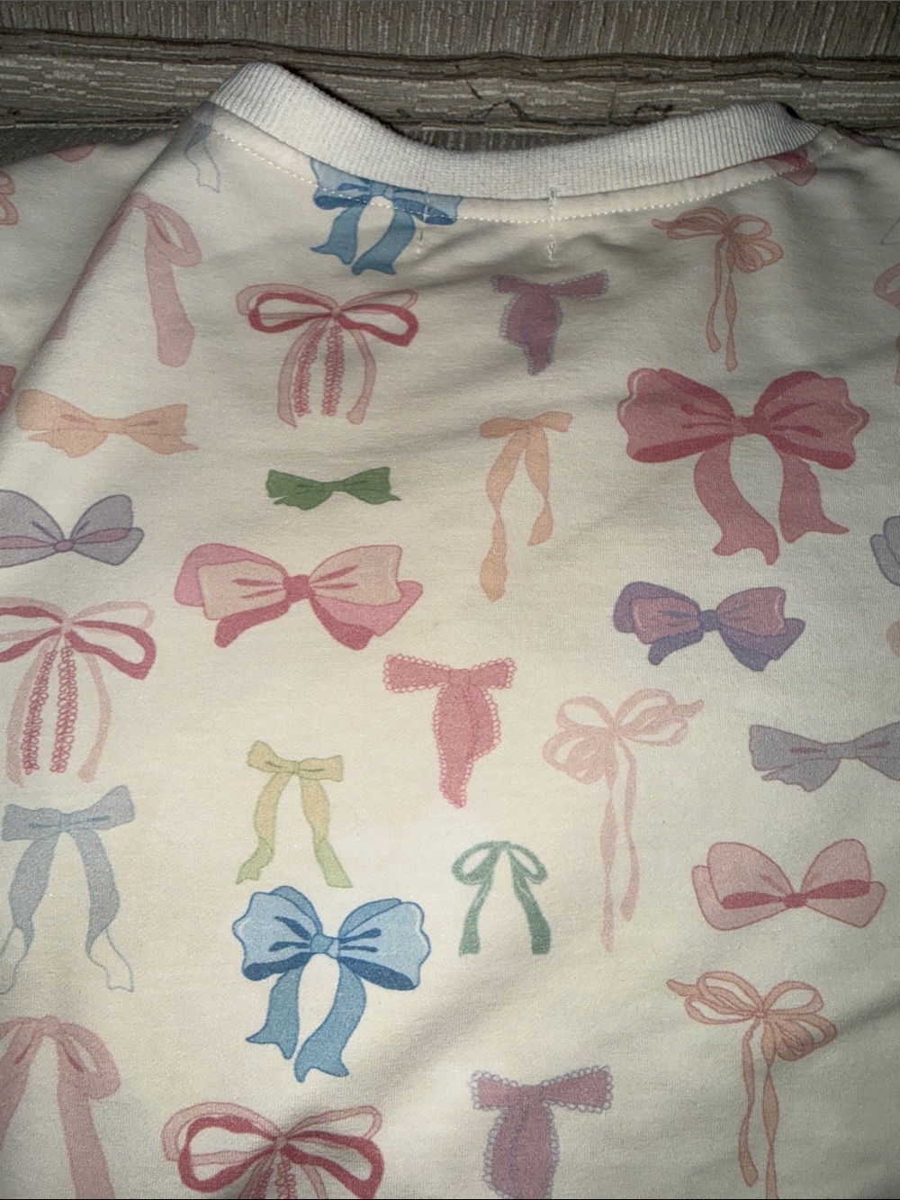 Lola and the Boys White Bow Print Pajama Set - Pink & Pastel Bows size 14 - Picture 14 of 17